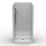 Curbed Shower Stall | 42 x 38 | Multi-Piece | Smooth Wall