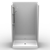 Curbed Shower Stall | 48 x 34 | Multi-Piece | Subway Tile