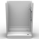 Curbed Shower Stall | 60 x 30 | Multi-Piece | Subway Tile