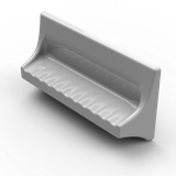 BestBath surface mount fiberglass soap dish for shower wall with durable gelcoat finish