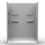 Curbed Shower Stall | 60 x 30 | Multi-Piece | Side Drain