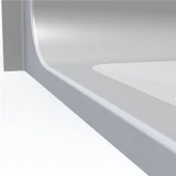 One-piece 60x36 accessible shower base with left or right drain and pre-leveled floor