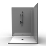Corner Shower Stall | 60 x 60 | Multi-Piece | Barrier Free