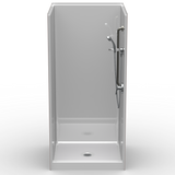 Curbed Shower Stall | 48 x 34 | Single-Piece | Smooth Finish