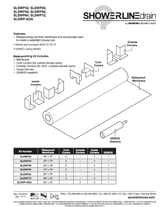 Showerline Pan Waterproofing Kit Curbed Shower