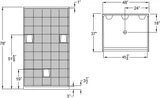 48 X 36 Inch walk in shower specs