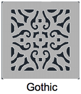 Level Entry Shower Waterproofing System Strainer Pattern Gothic