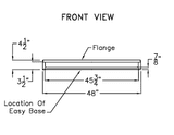 48 X 36 Barrier Free Shower Pan specs