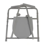 Heavy Duty Bariatric Folding Bedside Commode Chair in a folded position