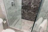 Showerline Pan Kit Curbed Shower Example