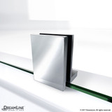 NeoAngle Shower Base + Glass Enclosure | Chrome | 42 x 42