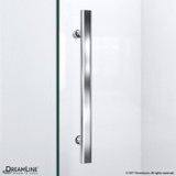 NeoAngle Shower Base + Glass Enclosure | Chrome | 42 x 42