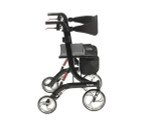 Nitro Euro Style Heavy-Duty Rollator Rolling Walker | Black