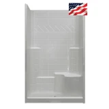48 X 36 Shower Stall + Built-in Right Seat | Multi-Piece