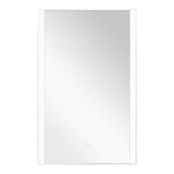 LED bathroom mirror with touch sensor, sleek design, available in multiple widths