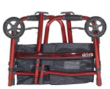 Portable Folding Travel Walker | 5" Wheels | Fold up Legs 