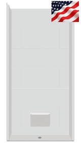 38 x 38 ADA Shower | Center Drain