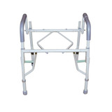 Steel Drop Arm Bedside Commode with Padded Seat and Arms