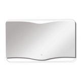 Backlit Bathroom Mirror | Touch Sensor | Wavy | 36 X 24