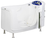 Freestanding Rane Victoria RG9 medical bathtub with a walk-in design, accessible entry, and therapeutic features