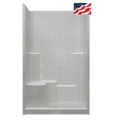 36 X 48 Shower Stall + Built-in Seat | 1-Piece
