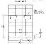 60 X 32 Curbless Shower Stall | Tub to Shower Conversions