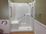 60 X 32 Shower | Built-in Seat | Tub to Shower