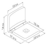 Padded Folding Shower Seat | Wall Mounted | 330 lbs Capacity