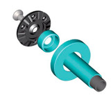 18 x 36 Inch L-Shaped Grab Bar | 449 wt cap | 5 Color Options (G25JBL20)