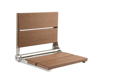 Folding Shower Seat | Rich Wood Grain Look | 500lbs Capacity Folding Shower Seat | Rich Wood Grain Look | 500lbs Capacity