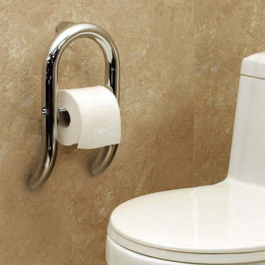 Toilet Paper Holder + Integrated Grab Bar | Invisia Collection (INVWTRH)