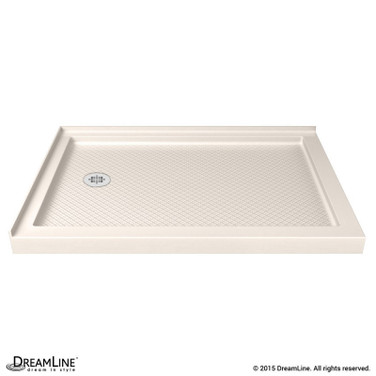 Double Threshold Shower Base | 48 x 36 | Left Drain | Biscuit Double Threshold Shower Base | 48 x 36 | Left Drain | Biscuit