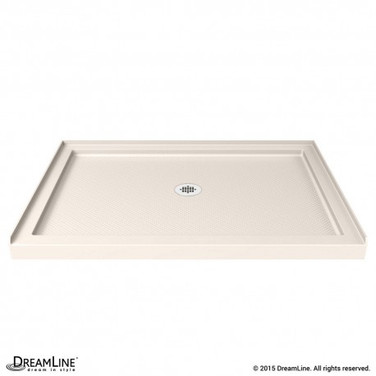 DreamLine Shower Base | 42 x 36 | Center Drain | Biscuit