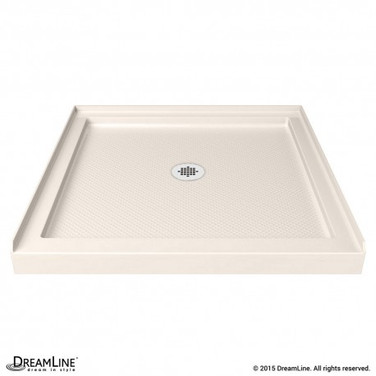 DreamLine Shower Base | 42 x 42 | Center Drain | Biscuit