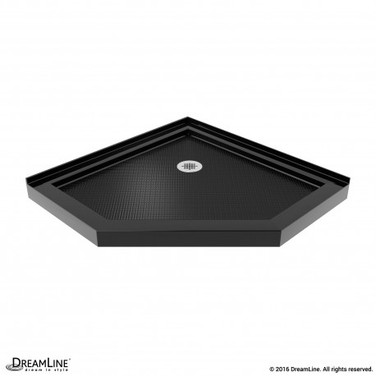 Neo Angle Shower Base | 36 x 36 | Corner Drain | Black