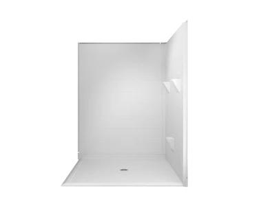 60 X 60 Shower Double Entry Roll-in Shower | Made in USA