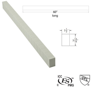 Foam Shower Curb for Tile Shower Pan | SLCURB