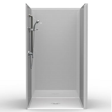 One Piece Shower Stall | 46 x 52 | Code Compliant | Roll In One Piece Shower Stall | 46 x 52 | Code Compliant | Roll In