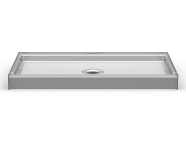 Curbed Shower Pan | 54 x 30 | Left, Right and Center Drain