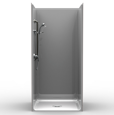 Roll In Shower | 38 x 38 | Multi-Piece | Smooth Finish