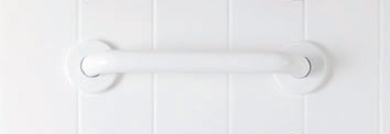 Straight Grab Bar | ADA Compliant | Powder Coated White