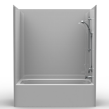 ADA Bathtub Shower | Subway Tile | 60 x 30 | Single Piece ADA Bathtub Shower | Subway Tile | 60 x 30 | Single Piece