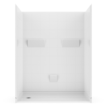 54 X 36 Roll-in Shower | Left Drain