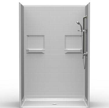 Walk In Shower Kit | 54 x 30 | Barrier Free | Contractor Package