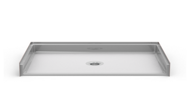 Curbless Shower Base | 60 x 42 | Center Drain | Barrier Free