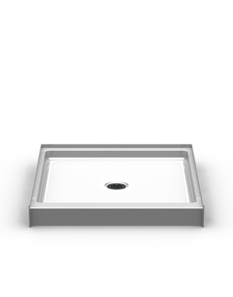 Curbed Shower Base | 36 x 36 | Center Drain | 4" Curb
