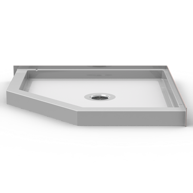 Neo-Angle Shower Pan | 48 x 48 | Center Drain | 4" Curb