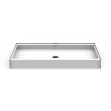 Curbed Shower Pan | 60 x 36 | Center Drain Curbed Shower Pan | 60 x 36 | Center Drain