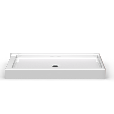 Double Entry Shower Pan | 60 x 36 | Center Drain | 4" Curb