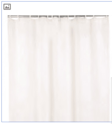 Weighted Shower Curtain | Fabric | Barrier Free Showers
